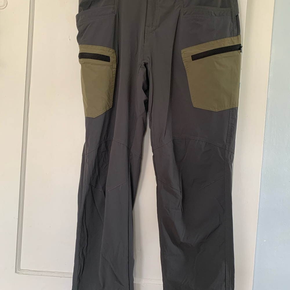 Men's Gray and Olive Hiking  Pants
